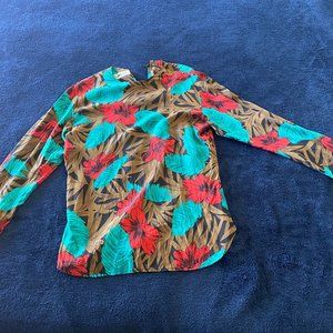 Vintage Chaus Silk Blouse - Floral Pattern